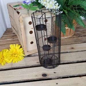 Candle holder large round   Wire S162